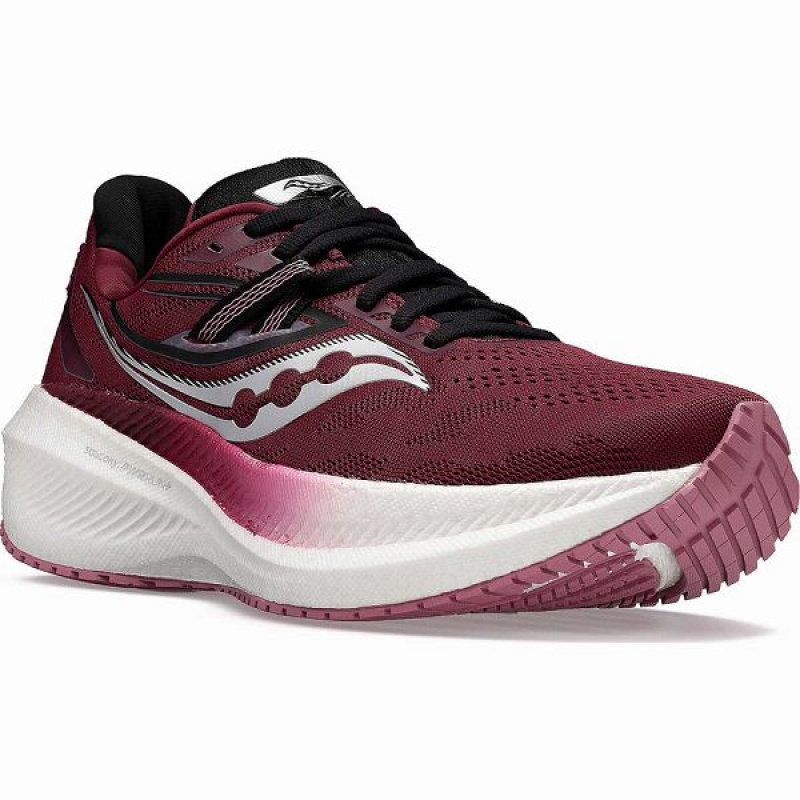 Women's Saucony Triumph 20 Running Shoes Red / Rose | QJGSKFX-60