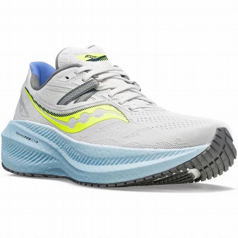 Women's Saucony Triumph 20 Running Shoes White | MVJKPAW-73