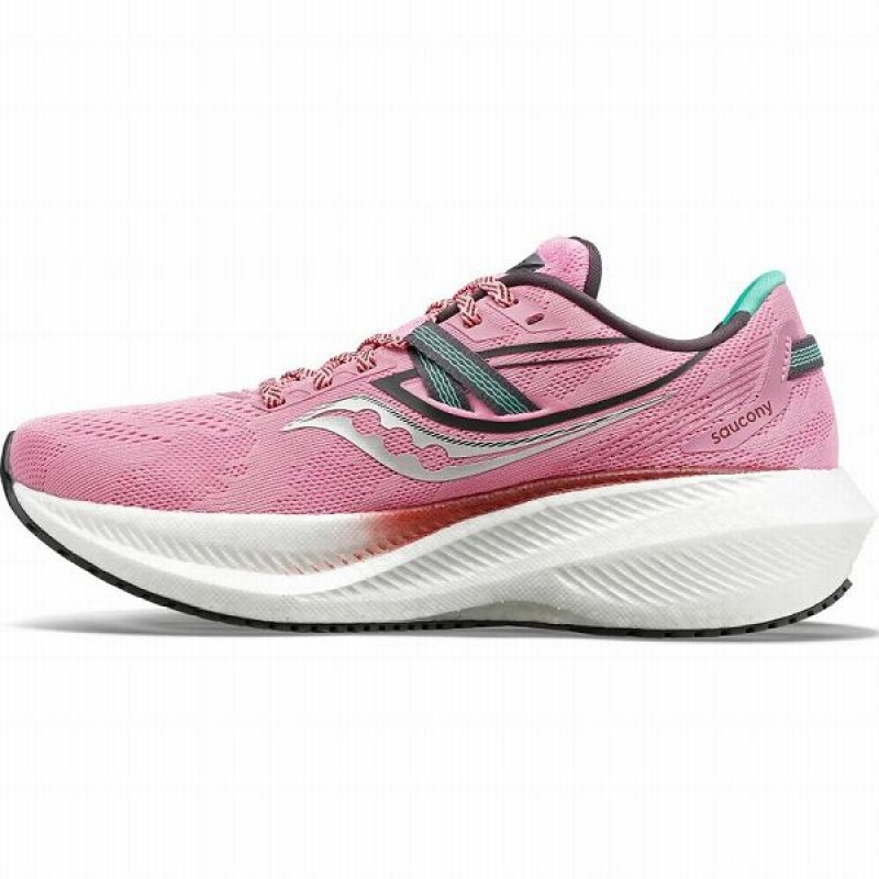 Women's Saucony Triumph 20 Running Shoes Pink | YFBZOAE-91