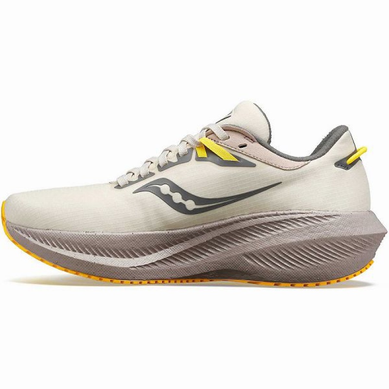 Women's Saucony Triumph 21 RUNSHIELD Running Shoes Beige | TDLYVMS-80