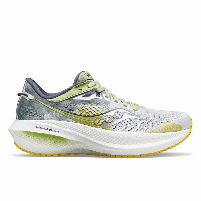 Women\'s Saucony Triumph 21 Running Shoes White | MBNFQPL-36