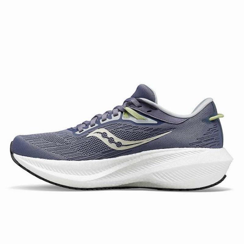 Women's Saucony Triumph 21 Running Shoes Blue | CTAFSZD-59