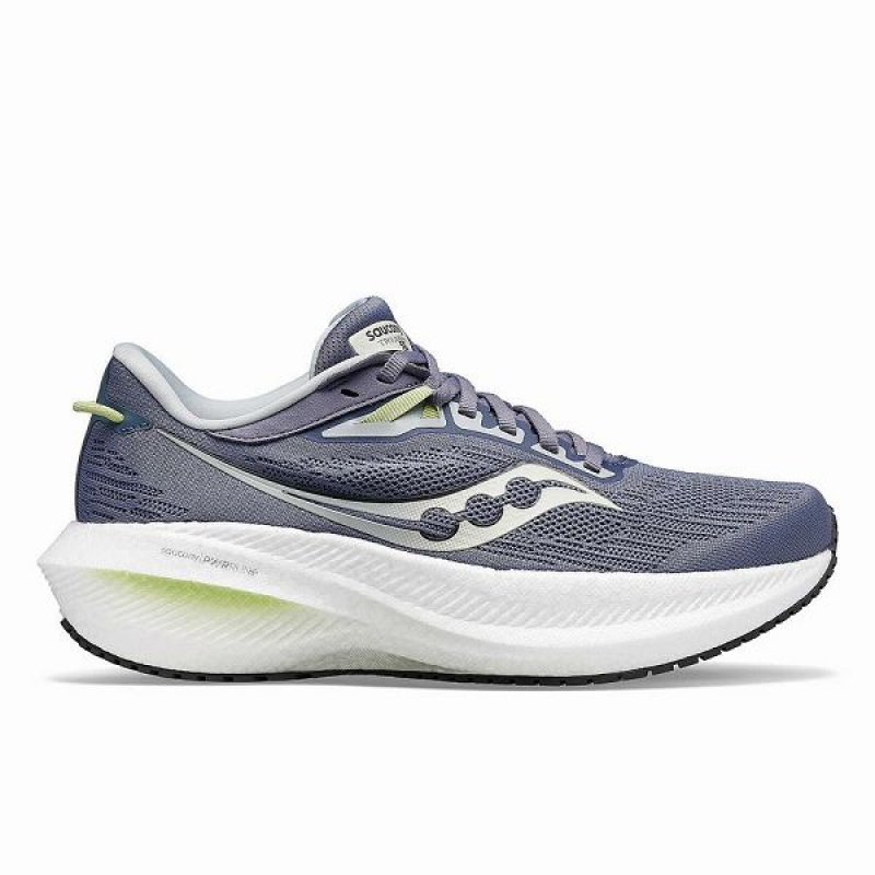 Women\'s Saucony Triumph 21 Running Shoes Blue | CTAFSZD-59