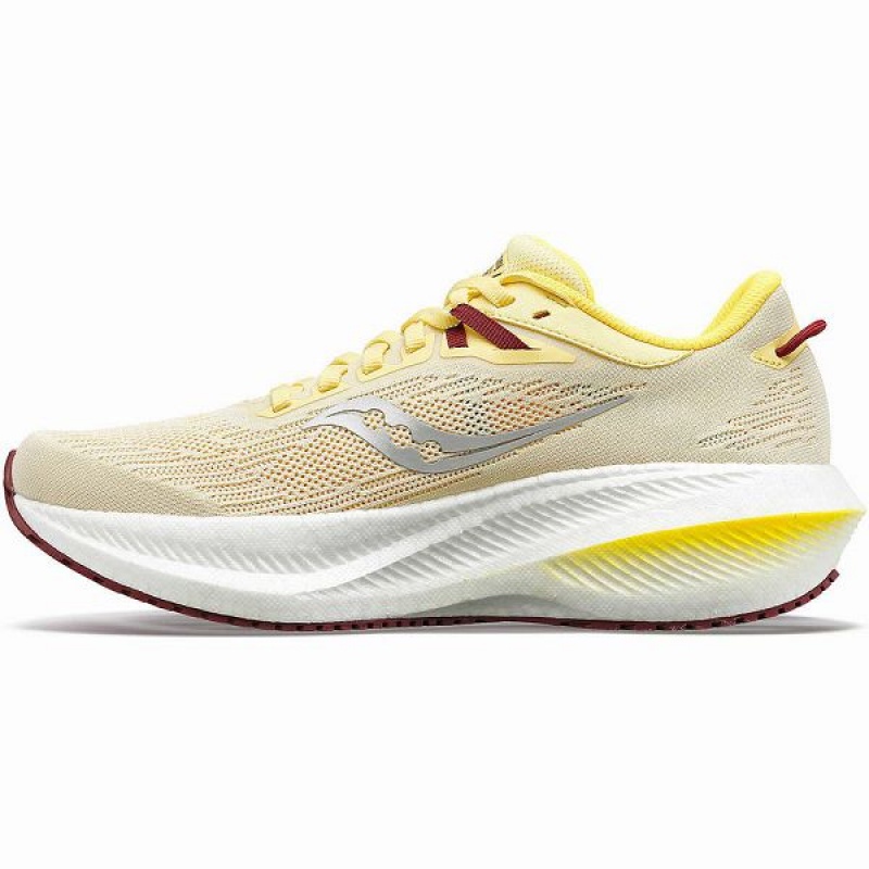 Women's Saucony Triumph 21 Running Shoes Yellow | ROIWKHT-49