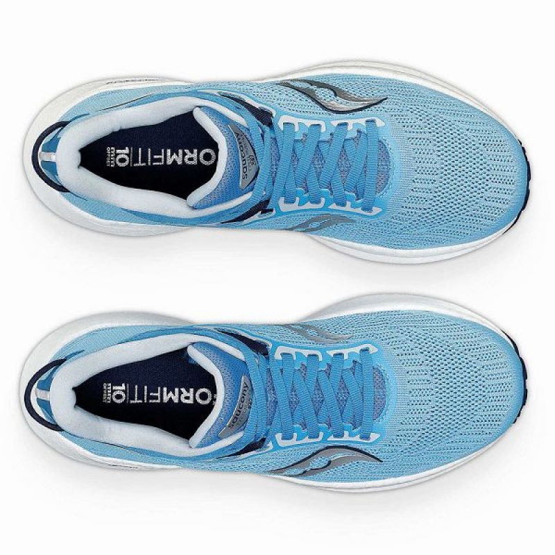 Women's Saucony Triumph 21 Running Shoes Navy | BNPZGJS-84