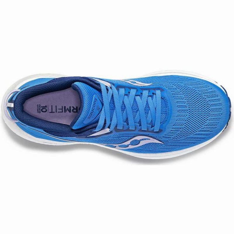 Women's Saucony Triumph 21 Running Shoes Blue | HXPTEYI-09