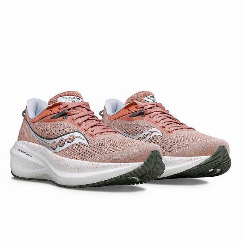 Women's Saucony Triumph 21 Running Shoes Lotus / Bough | VJMXCFU-54