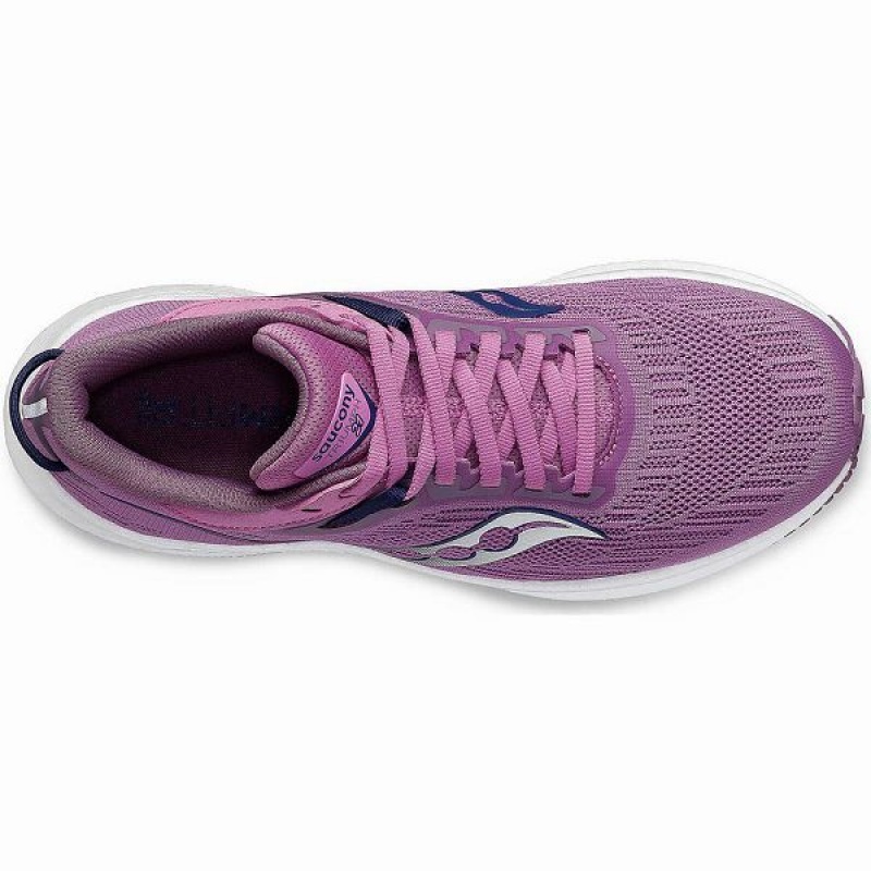 Women's Saucony Triumph 21 Running Shoes Purple / Indigo | YPCREGK-89