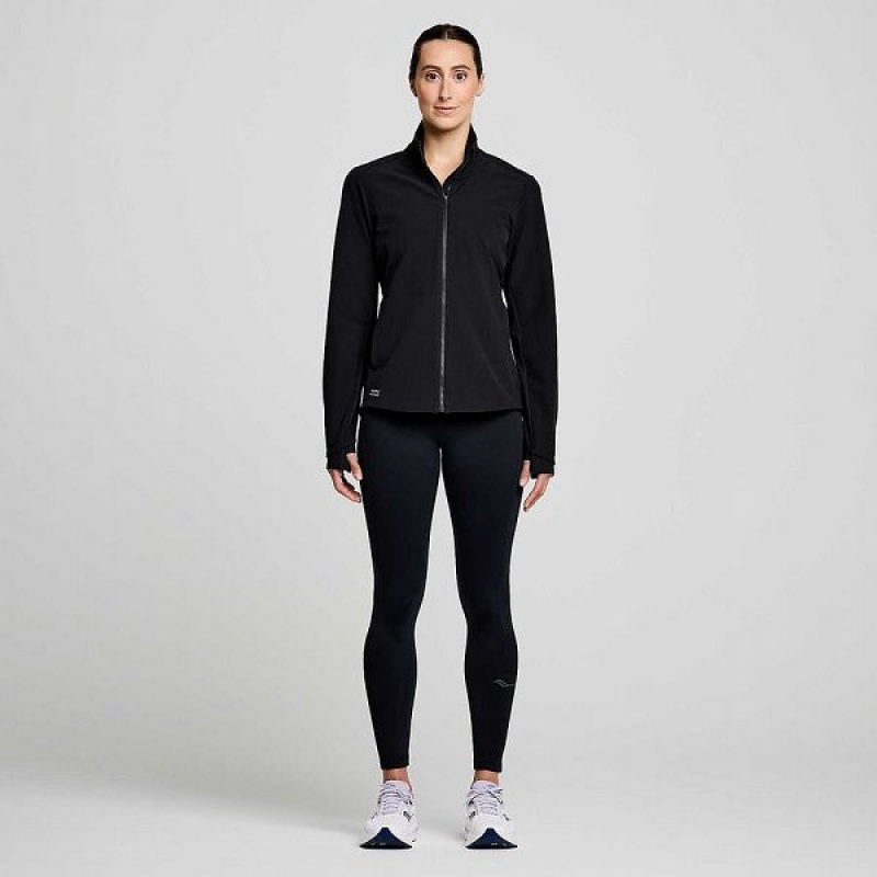 Women's Saucony Triumph Jackets Black | GMNKFRT-50