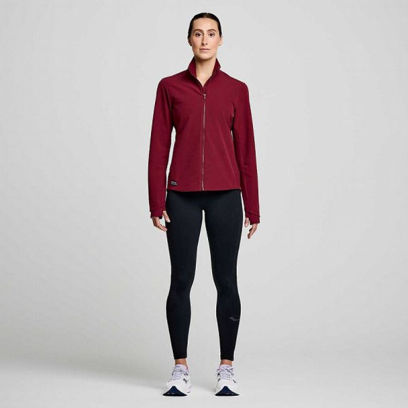 Women's Saucony Triumph Jackets Red | LHNERKQ-25