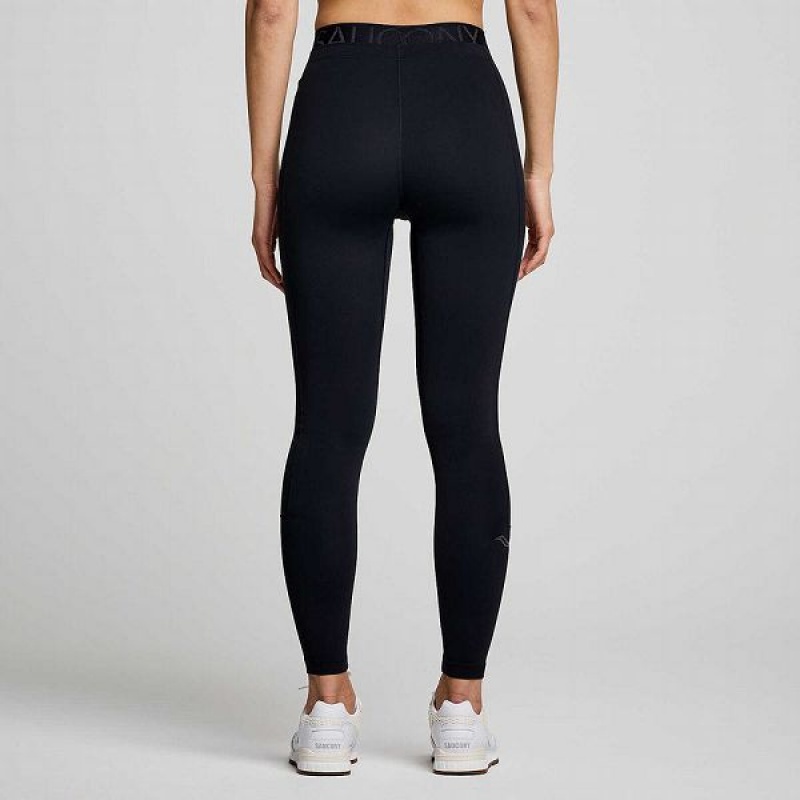 Women's Saucony Triumph Tight Black | WOMKQAY-07