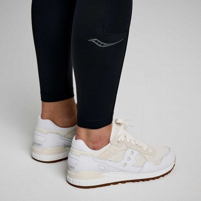 Women's Saucony Triumph Tight Black | WOMKQAY-07