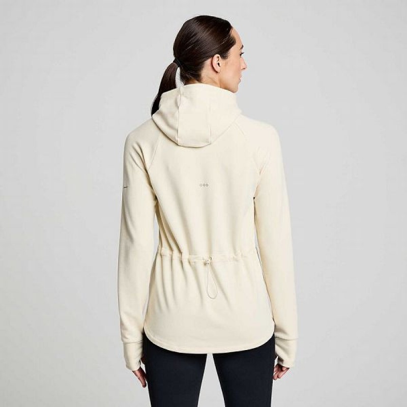 Women's Saucony Triumph Tunic Hoodie Beige | NUDBOVM-48