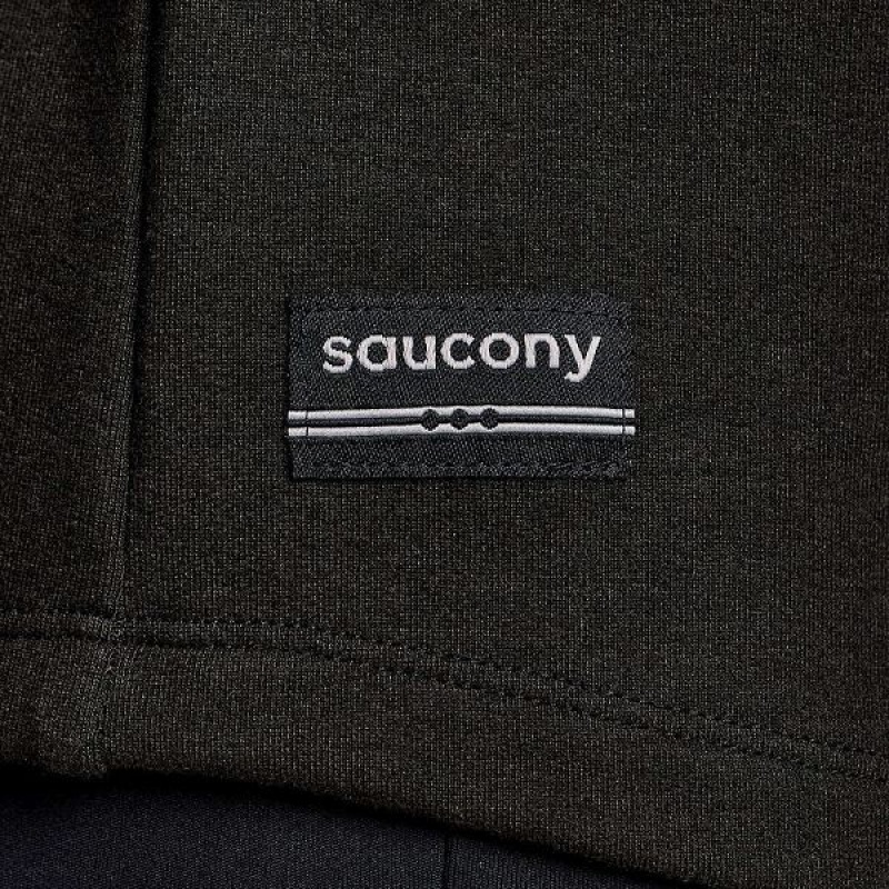 Women's Saucony Triumph Tunic Hoodie Black | WXSHLBI-56