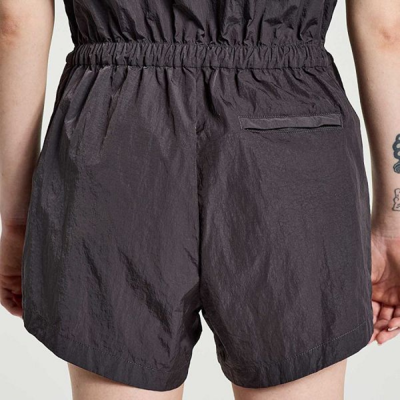 Women's Saucony Unwind Romper Jumpsuit Basalt | BKQXNAS-45