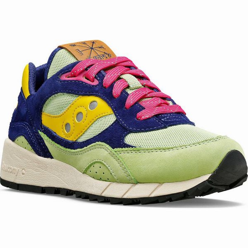 Women's Saucony VEGVISIR Shadow 6000 Sneakers Mint / Purple | XJBQRPV-23