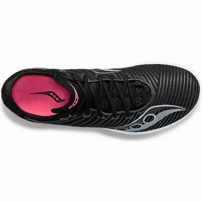 Women's Saucony Velocity MP Spikes Shoes Black | HUCAPTL-26