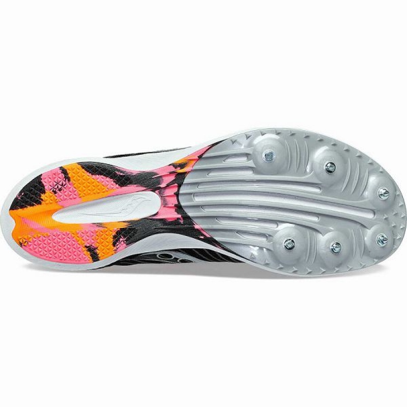 Women's Saucony Velocity MP Spikes Shoes Black | HUCAPTL-26