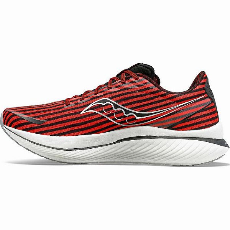 Women's Saucony X Black Men Run Endorphin Speed 3 Running Shoes Black / Red | ILJCZQS-41