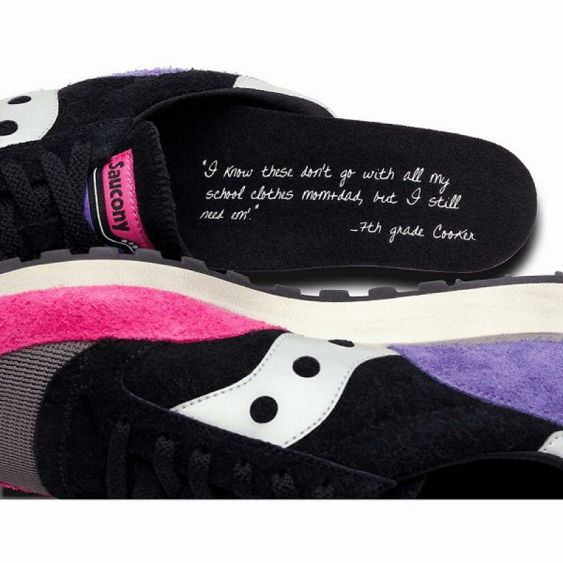 Women's Saucony X Frank Cooke Jazz 81 Sneakers Black / Multicolor | SNEPBTM-87