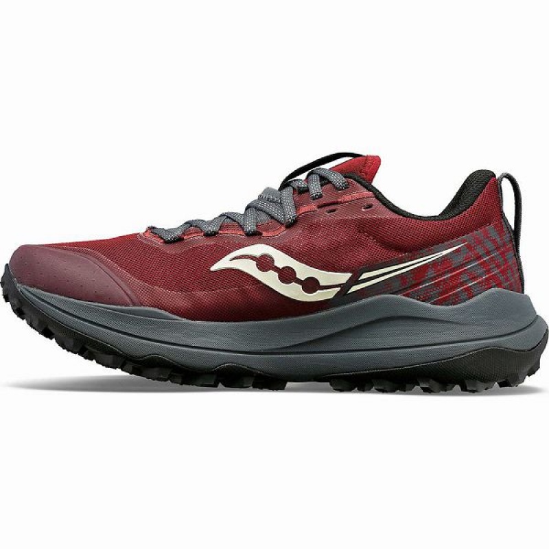 Women's Saucony Xodus Ultra 2 Trail Running Shoes Red / Grey | ELMHFUS-76