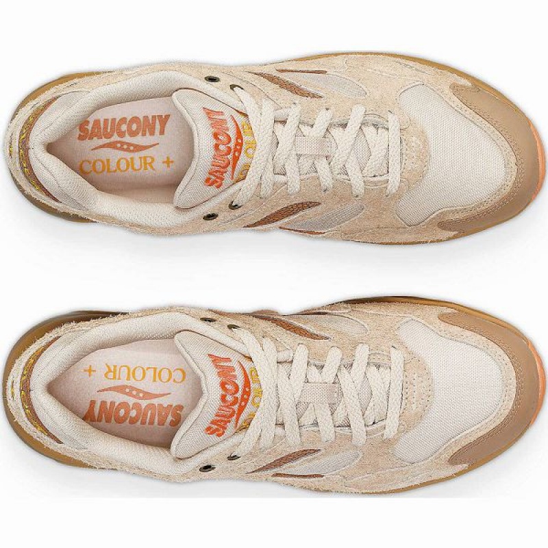 Women's Saucony x Colour Plus Grid Shadow 2 Sneakers Brown | LJKYGUV-10